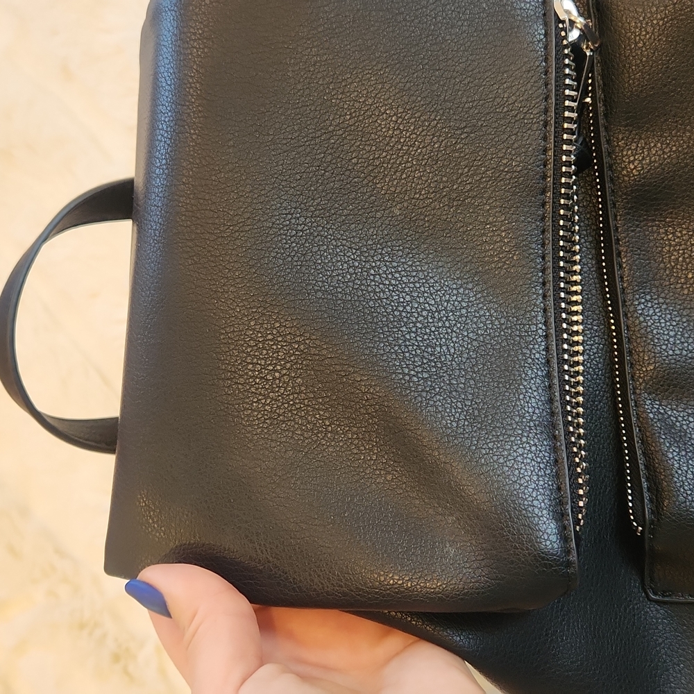 Zara Backpack with Flap Zips Black - Picture 14 of 16